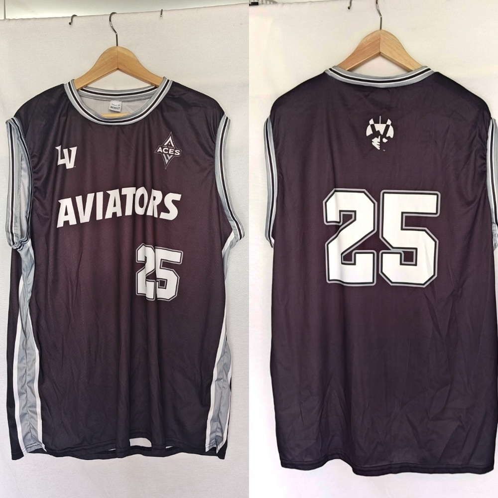 Aviators Aces Las Vegas Jersey Shirt Top XL‎ MiLB  X WNBA Stadium Night 2025